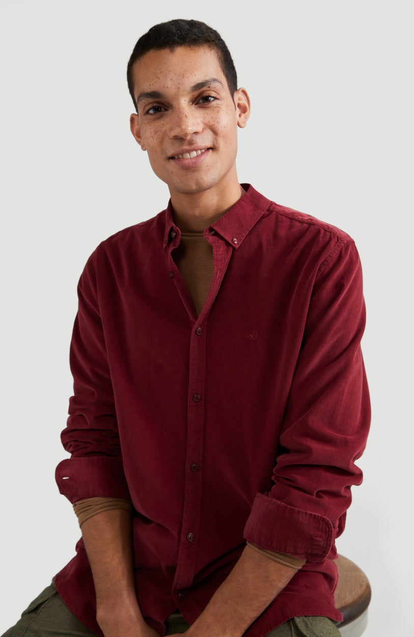 Babycord Shirt | Haute Red -A