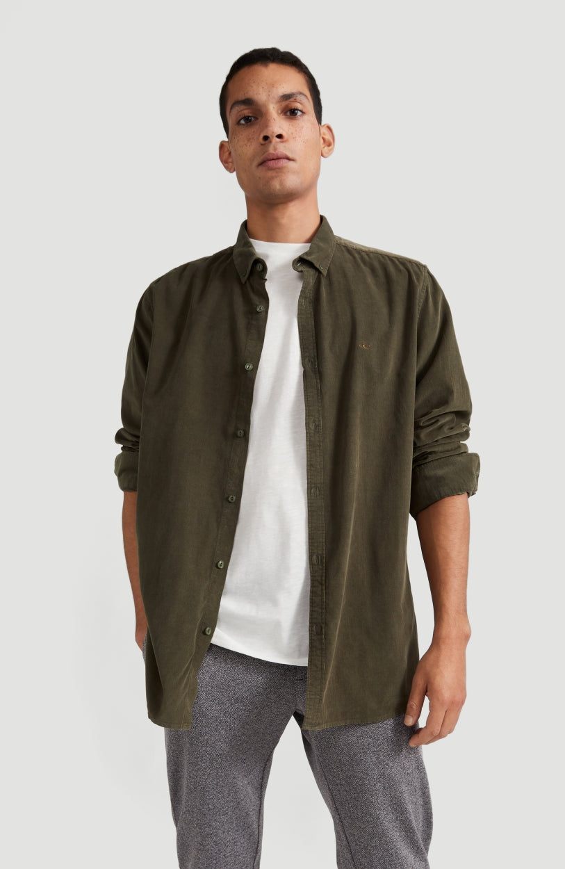Babycord Shirt | Winter Moss