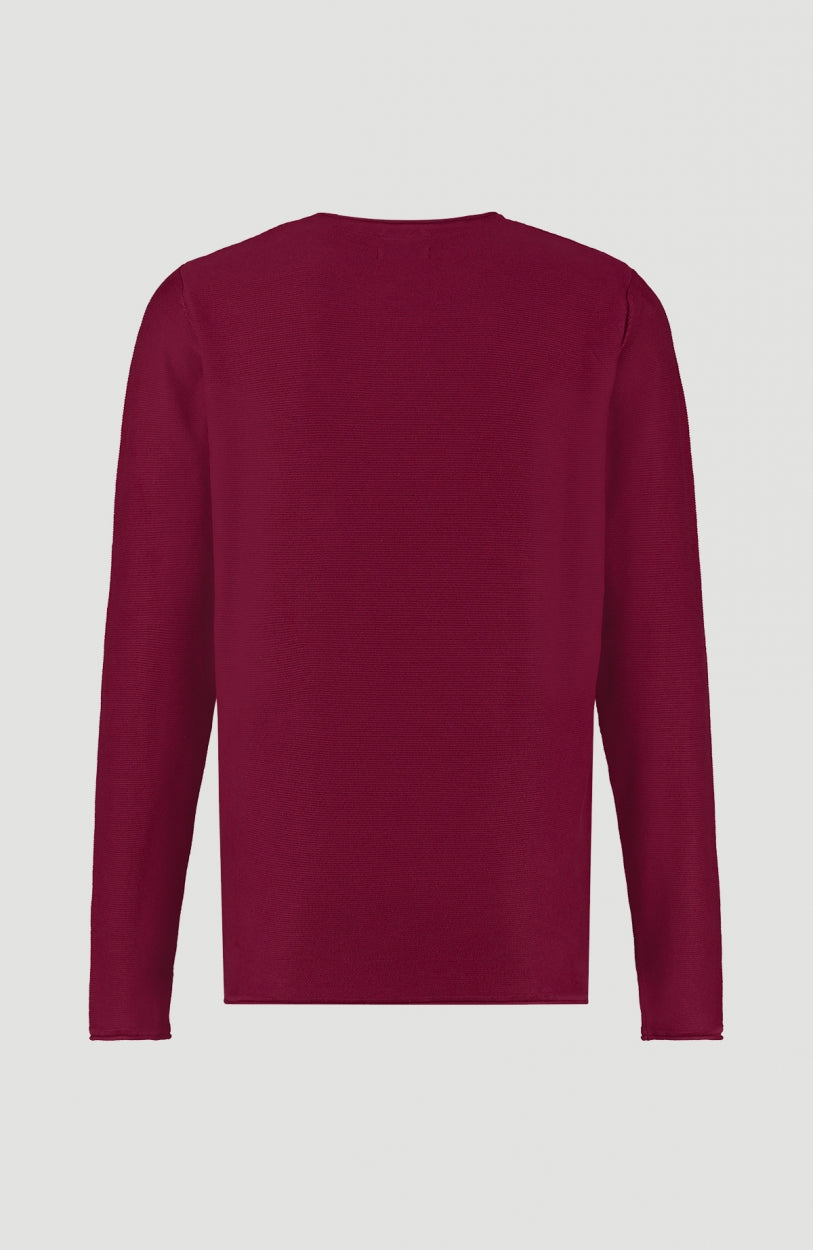 Cooper Crew Neck Pullover | Haute Red -A