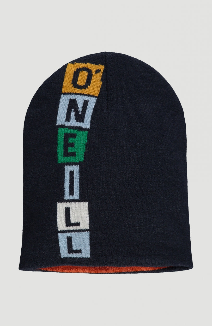 Boys Print Beanie | Ink Blue -A