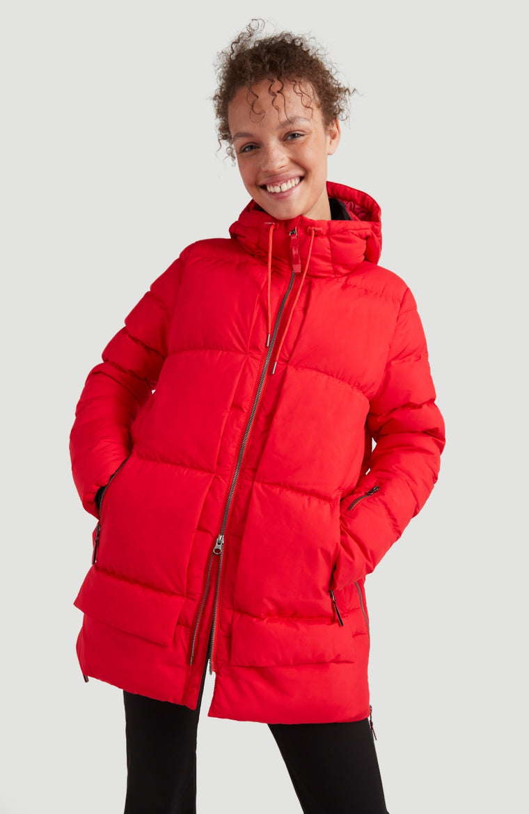Azurite Hybrid Snow Jacket | Fiery Red -A