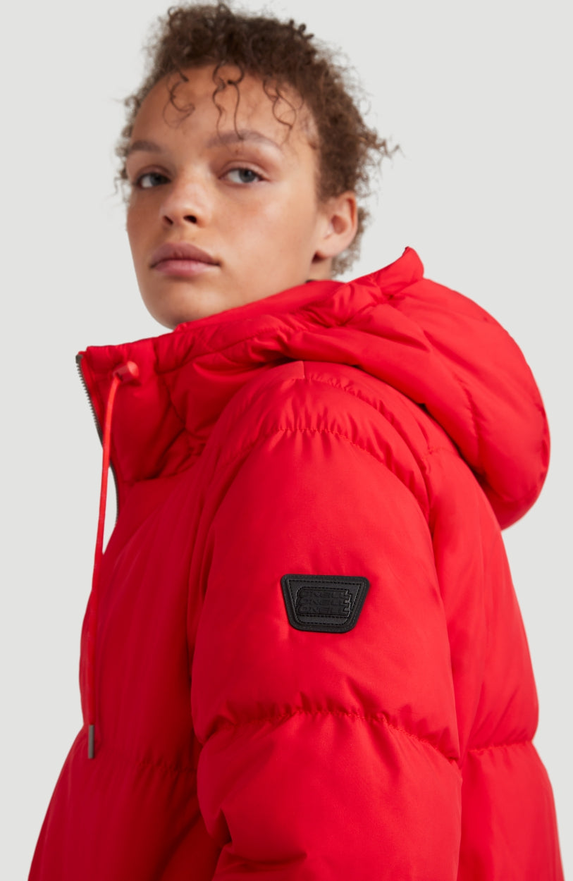Azurite Hybrid Snow Jacket | Fiery Red -A