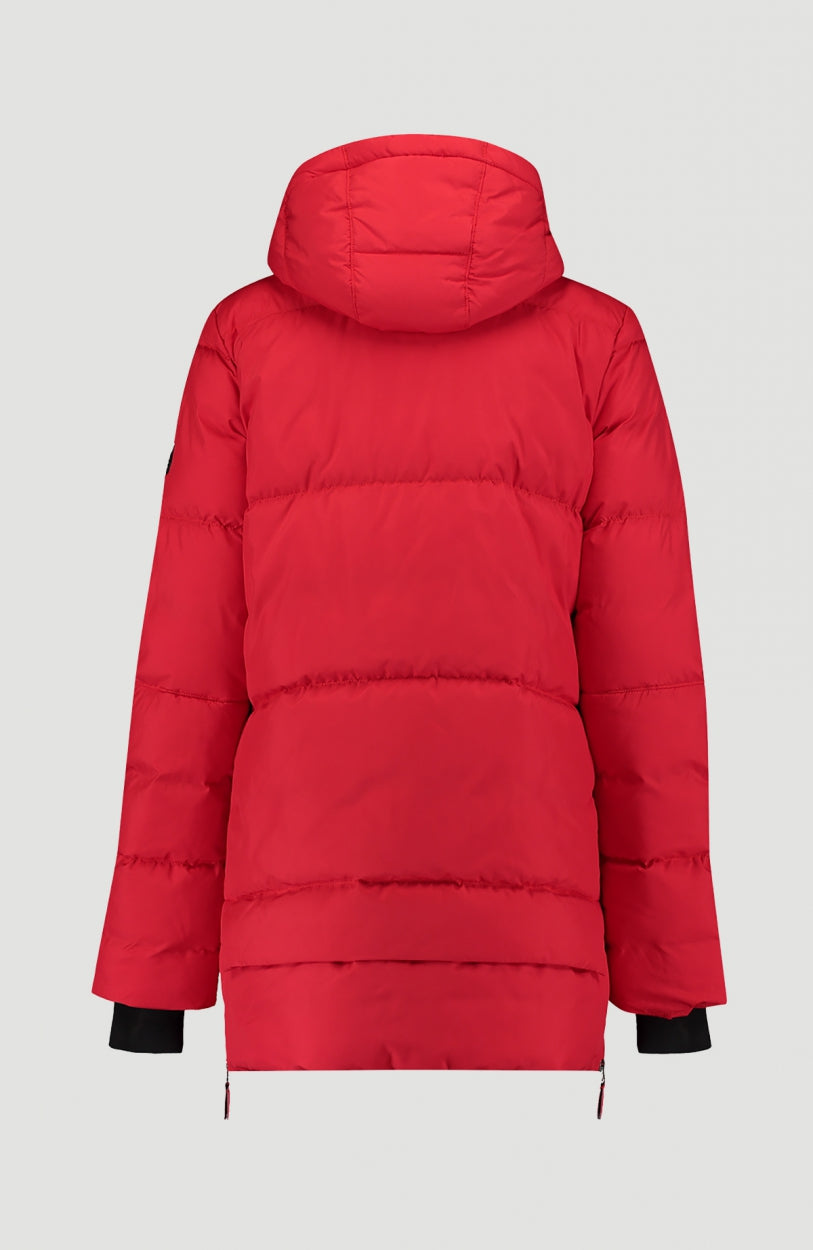Azurite Hybrid Snow Jacket | Fiery Red -A