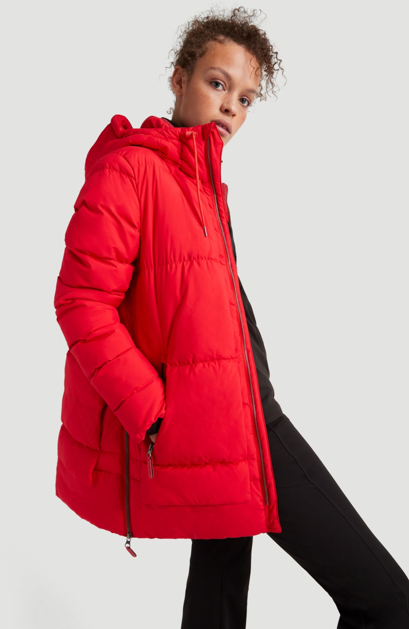Azurite Hybrid Snow Jacket | Fiery Red -A