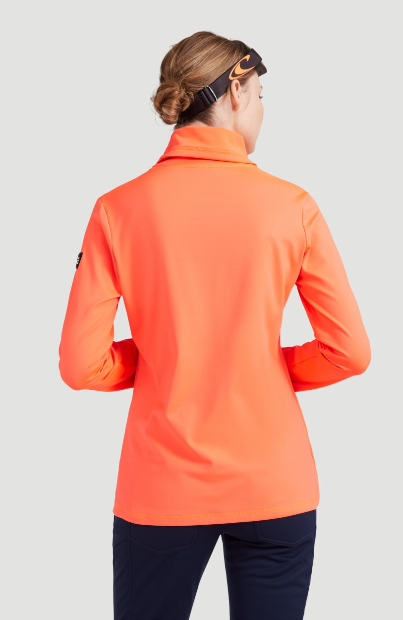 Clime Ski Fleece | Fiery Coral