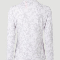 All Over Print Clime Full Zip Fleece | White With Brown