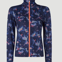 All Over Print Clime Full Zip Fleece | Blue With Pink or Purple