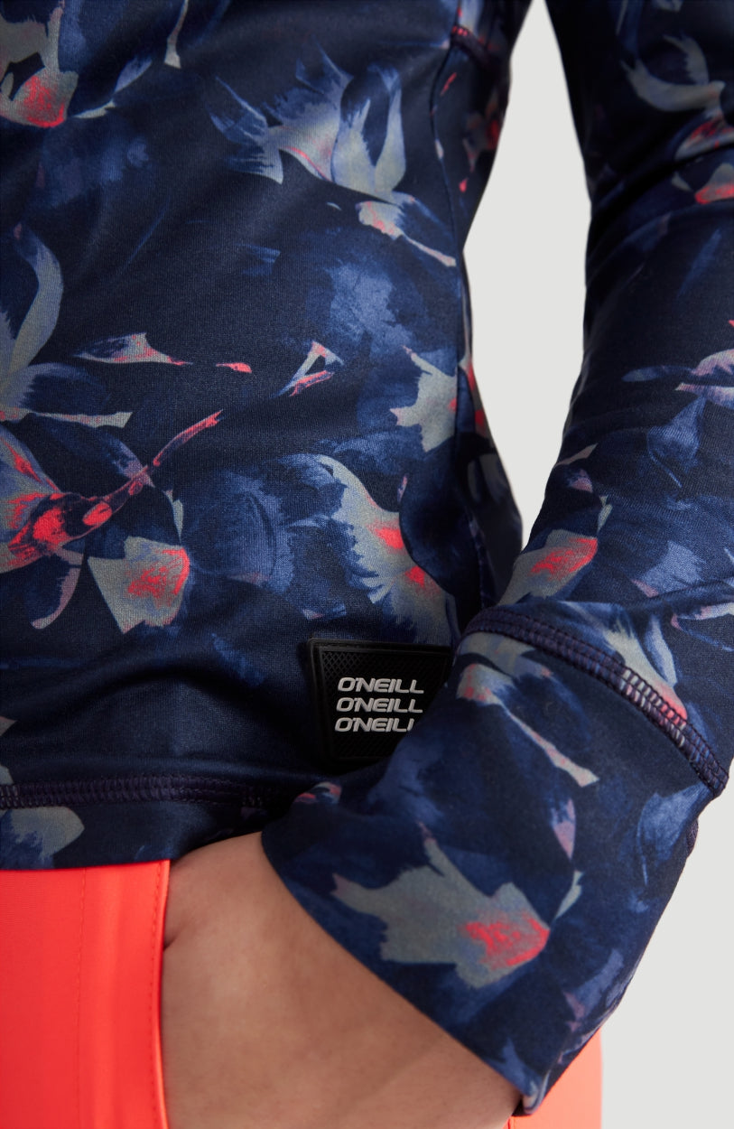 All Over Print Clime Full Zip Fleece | Blue With Pink or Purple