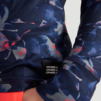 All Over Print Clime Full Zip Fleece | Blue With Pink or Purple