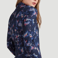 All Over Print Clime Full Zip Fleece | Blue With Pink or Purple
