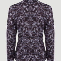 All Over Print Clime Full Zip Fleece | Black With White