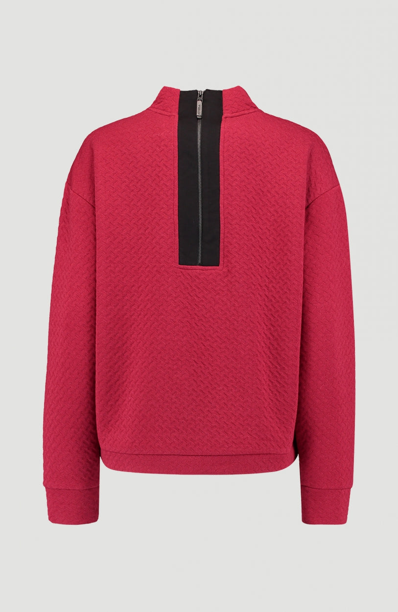 Aralia Crew Neck Sweatshirt | Rio Red
