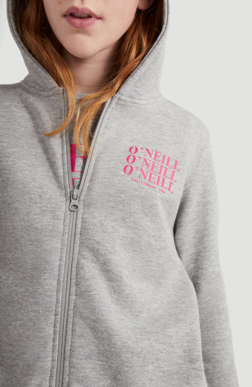 All Year Full Zip Hoodie | Silver Melee -A