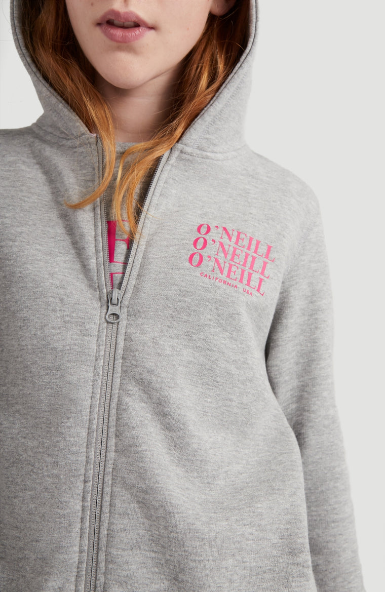 All Year Full Zip Hoodie | Silver Melee -A