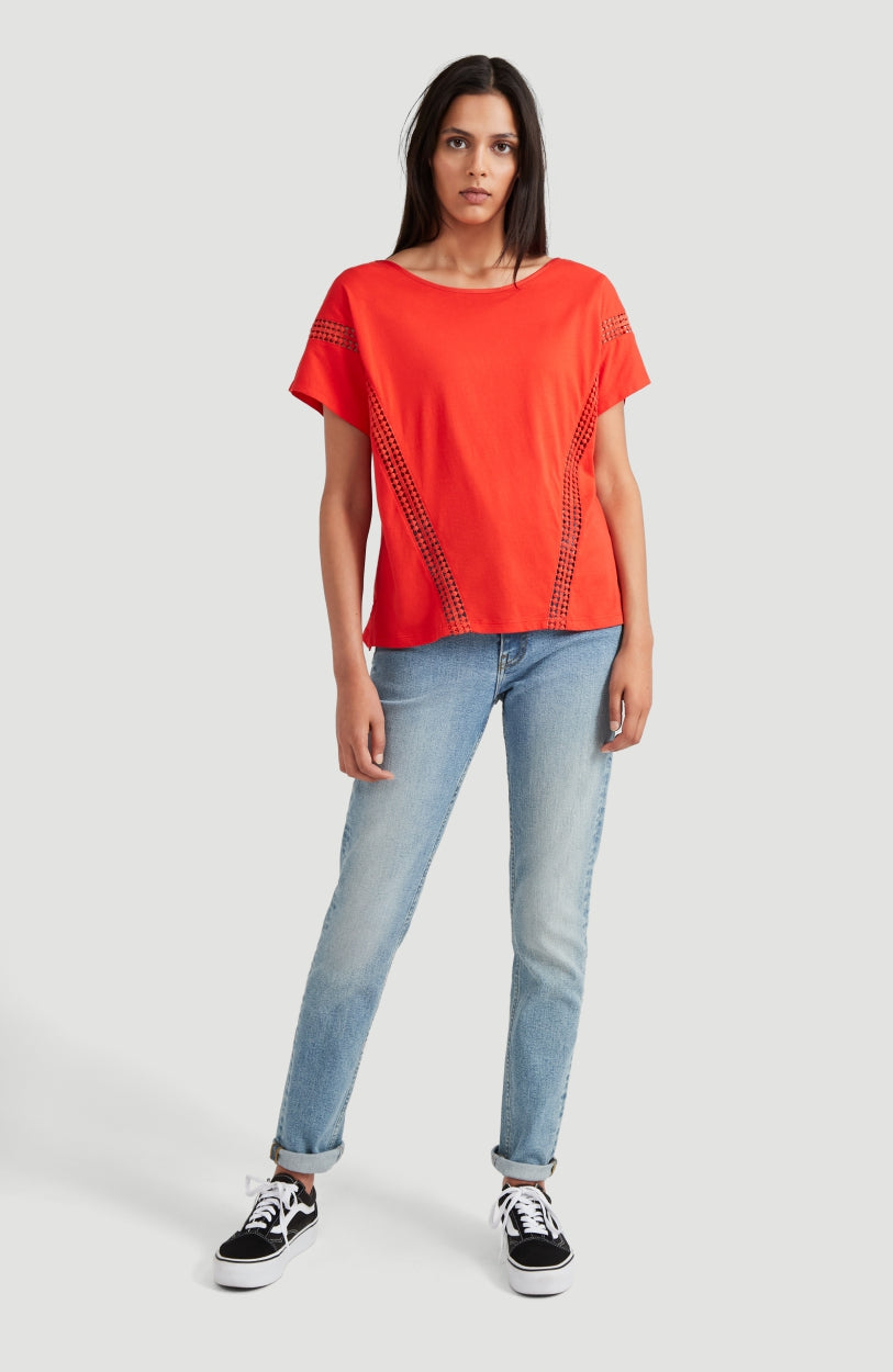 Cali Sunset T-Shirt | Fiery Red -A