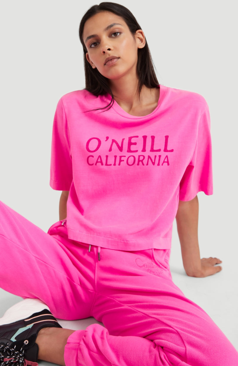 Big Logo Cropped T-Shirt | Pink Peacock