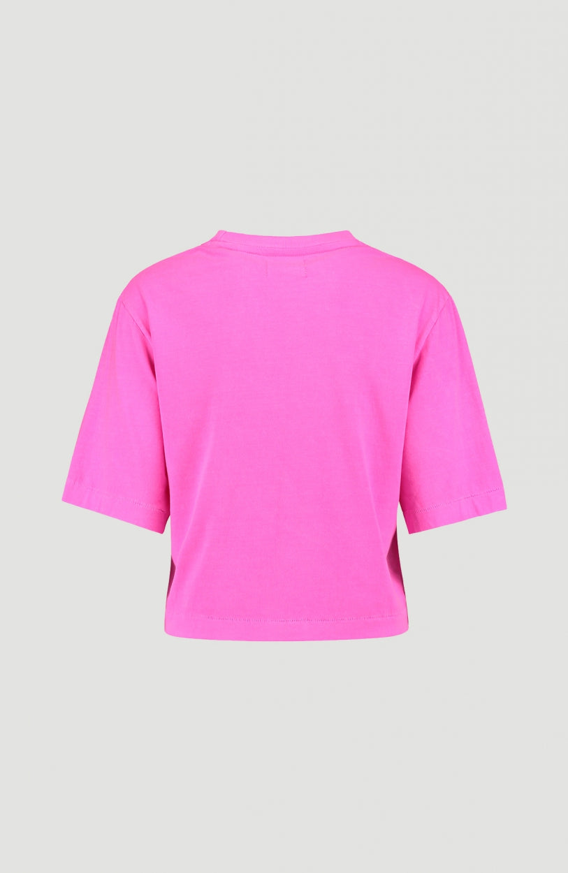 Big Logo Cropped T-Shirt | Pink Peacock