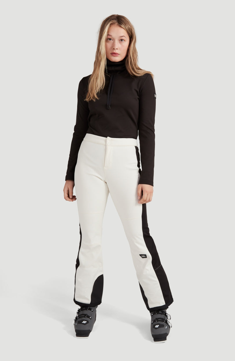 Blessed Striped Snow Pants | Powder White