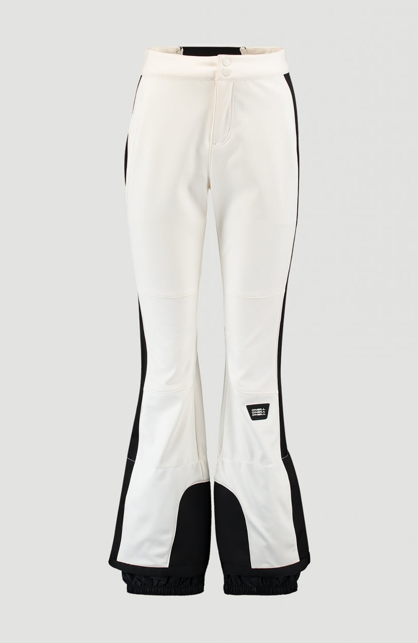 Blessed Striped Snow Pants | Powder White