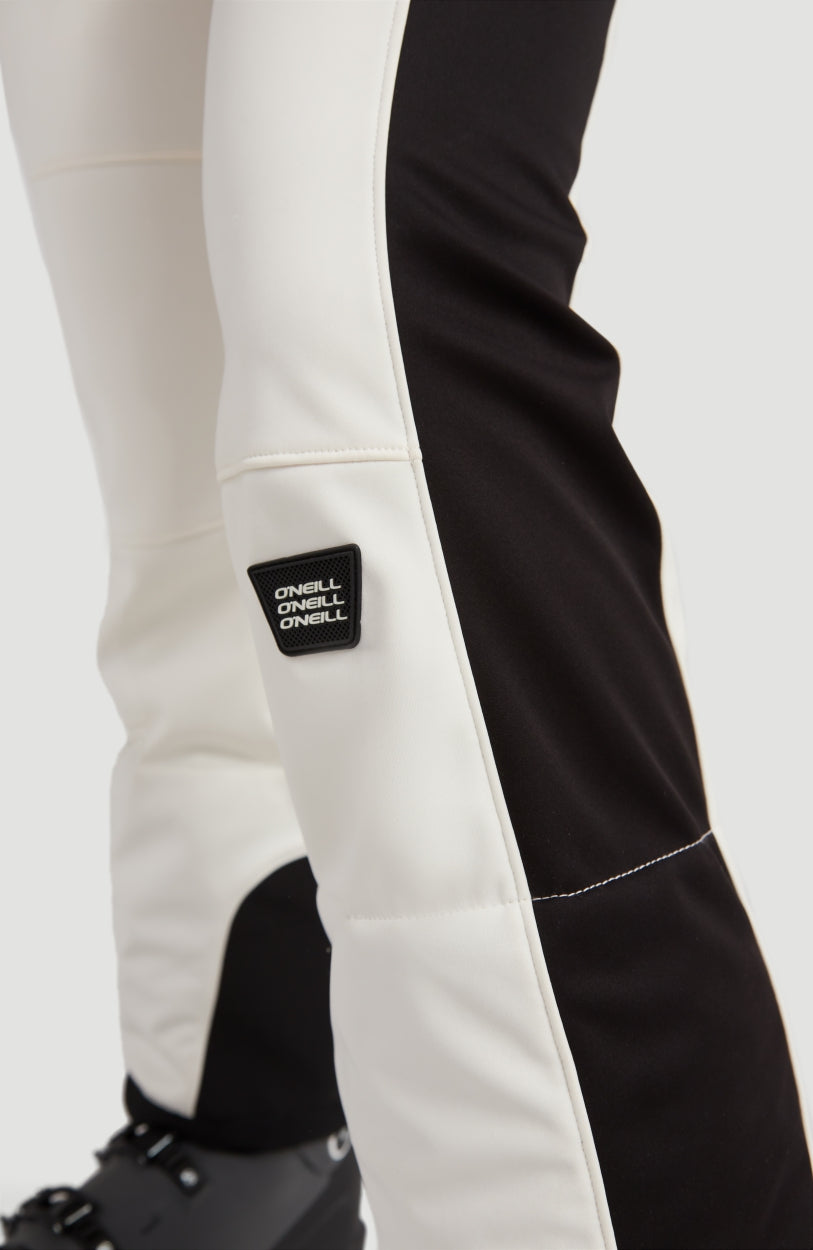 Blessed Striped Snow Pants | Powder White