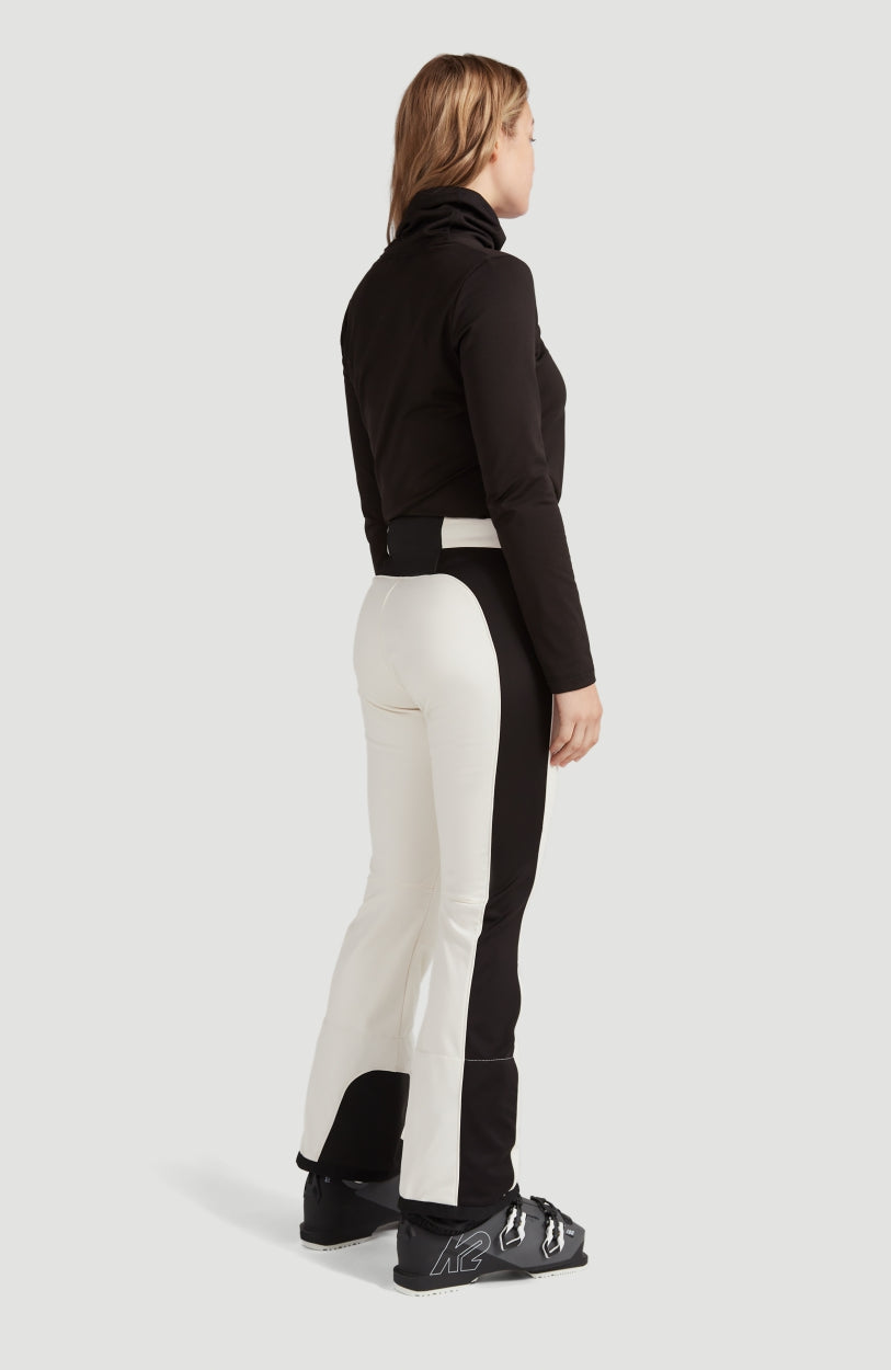 Blessed Striped Snow Pants | Powder White