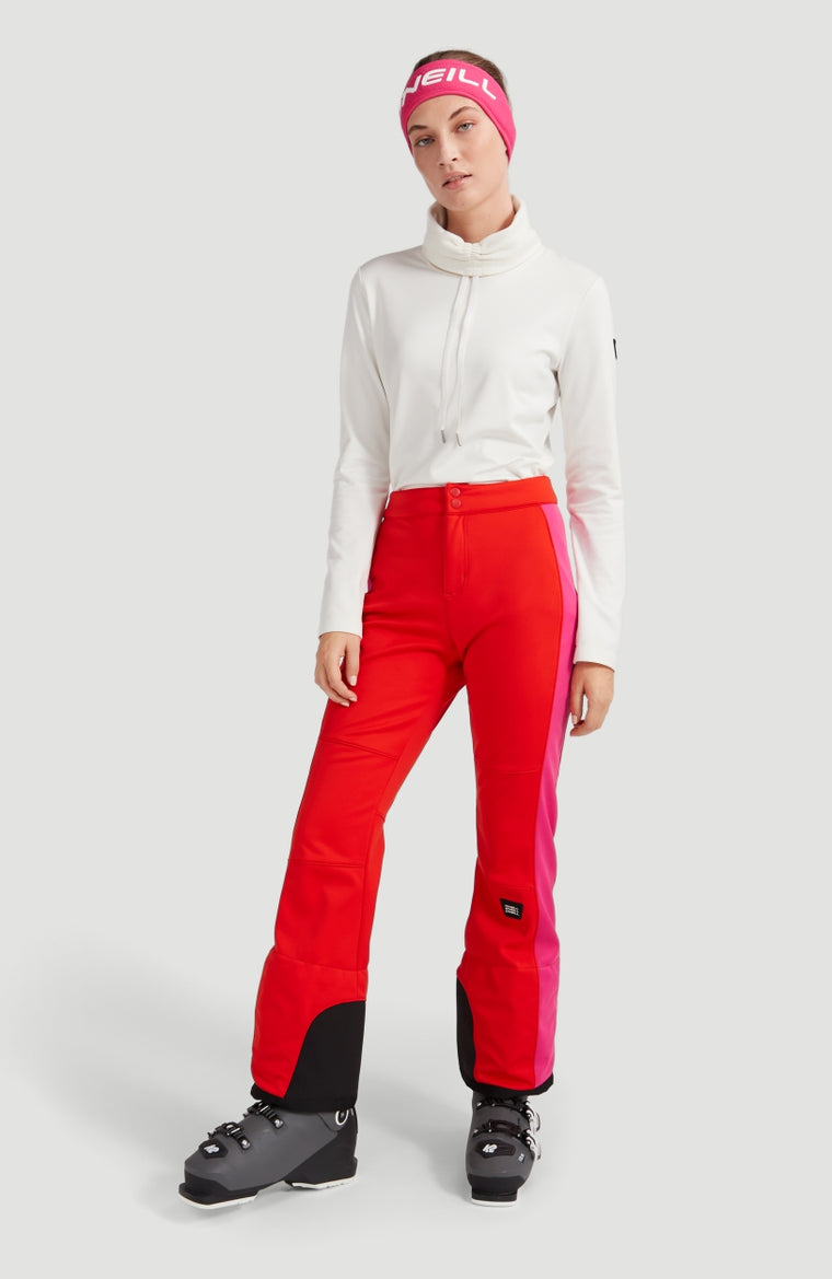 Blessed Striped Snow Pants | Fiery Red -A