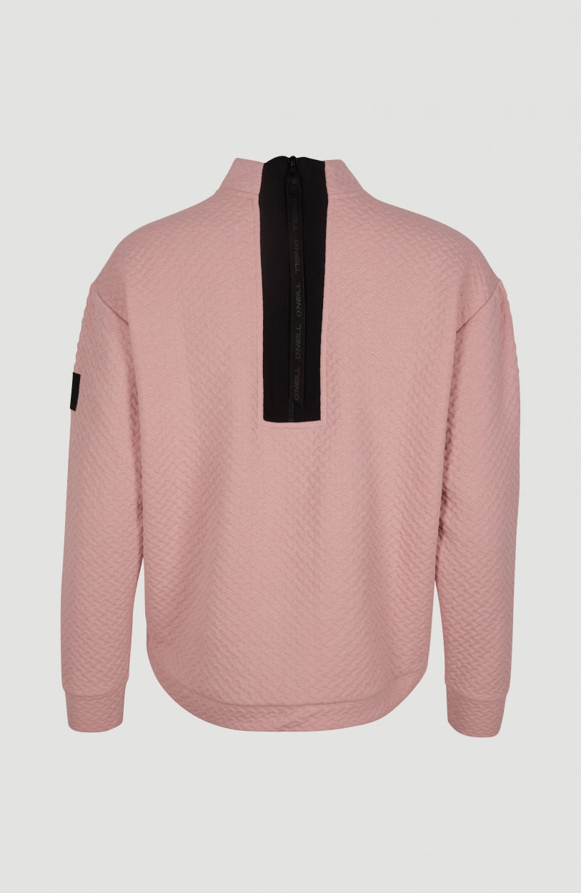 Aralia Quilted Crew Neck Sweatshirt | Bridal Rose