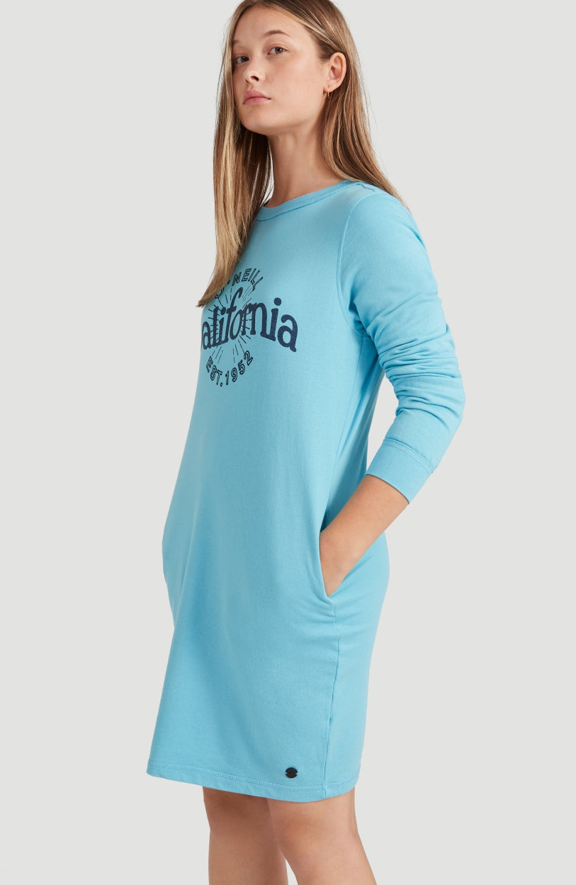 Cali Graphic Sweat Midi Dress | DESERT CLAY