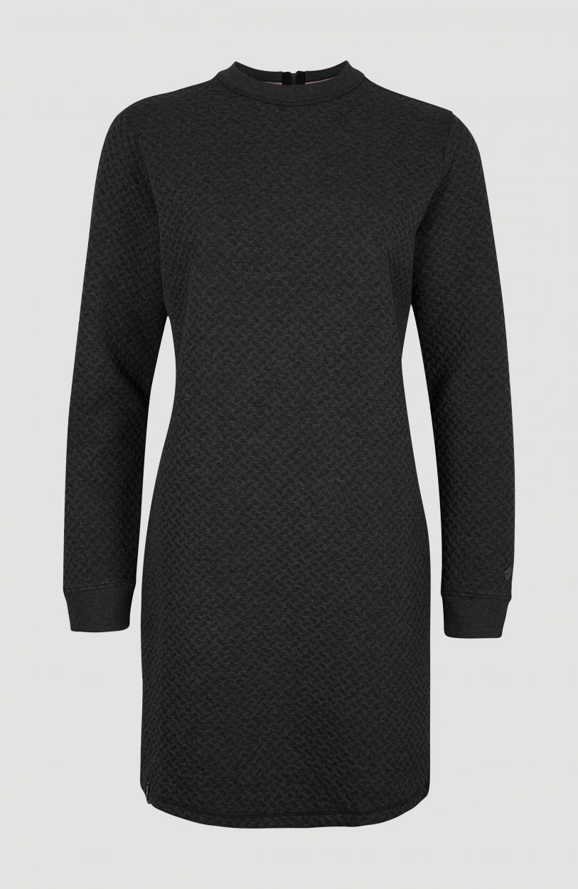 Aralia Midi Dress | Dark Grey Melee -A