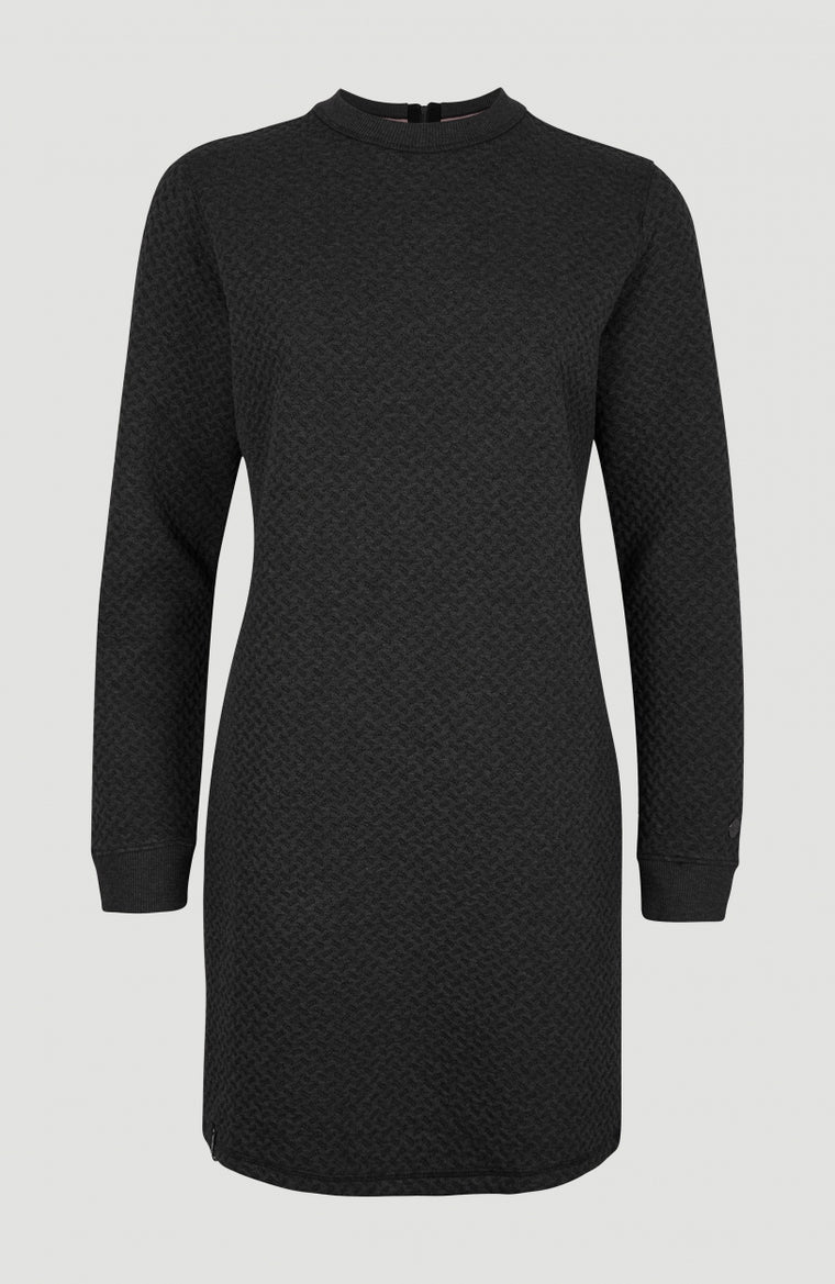 Aralia Midi Dress | Dark Grey Melee -A