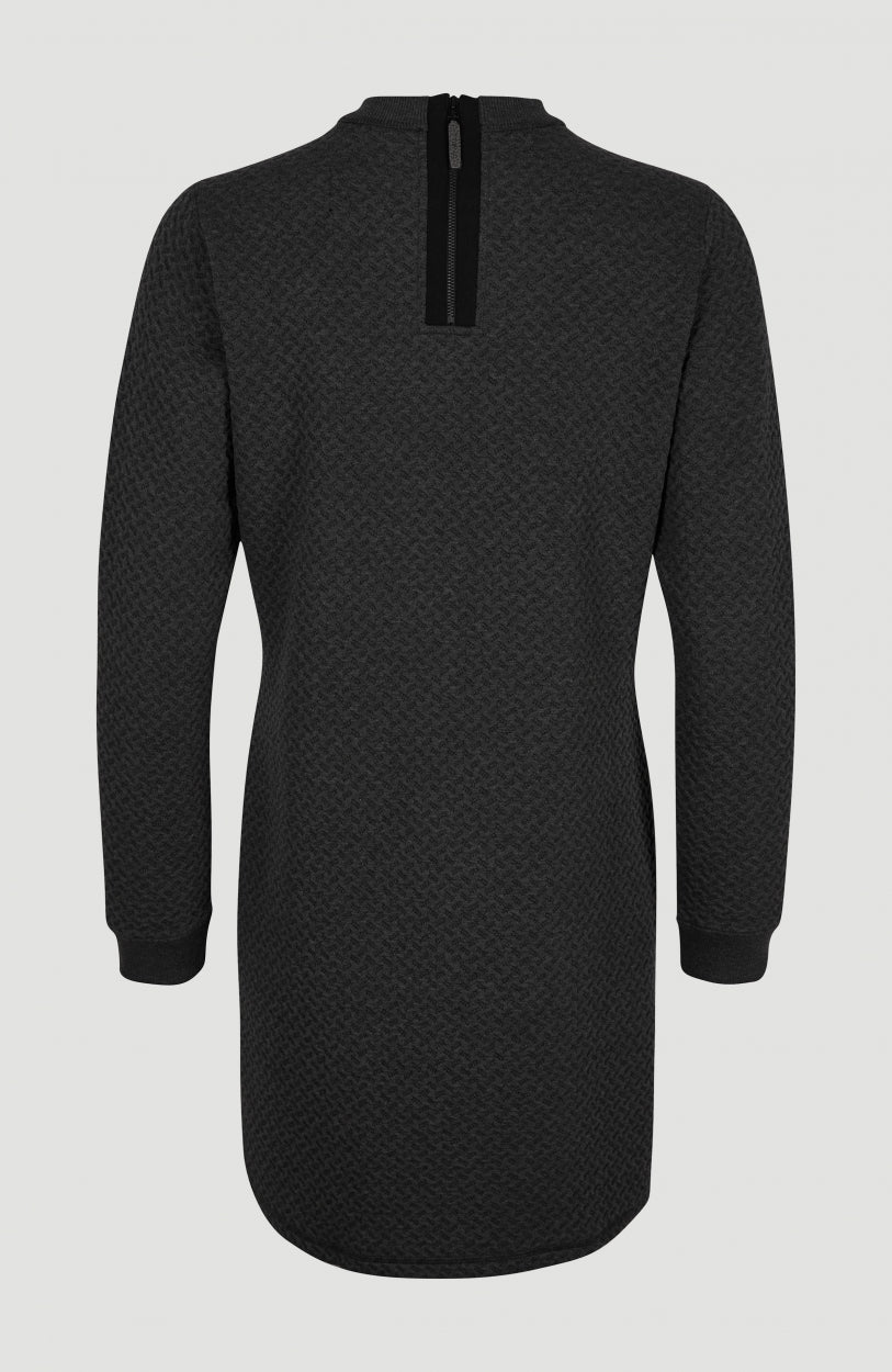 Aralia Midi Dress | Dark Grey Melee -A