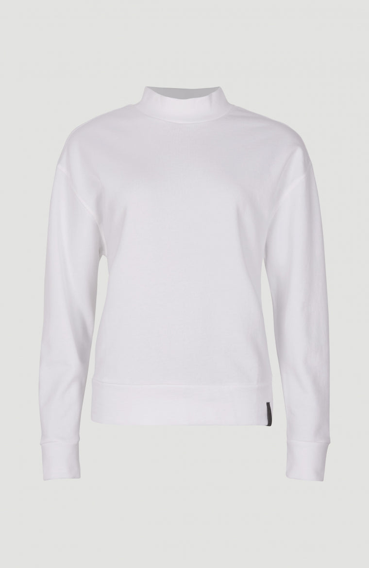 Catalpa All Over Print Camo Crew Neck Sweatshirt | Super White