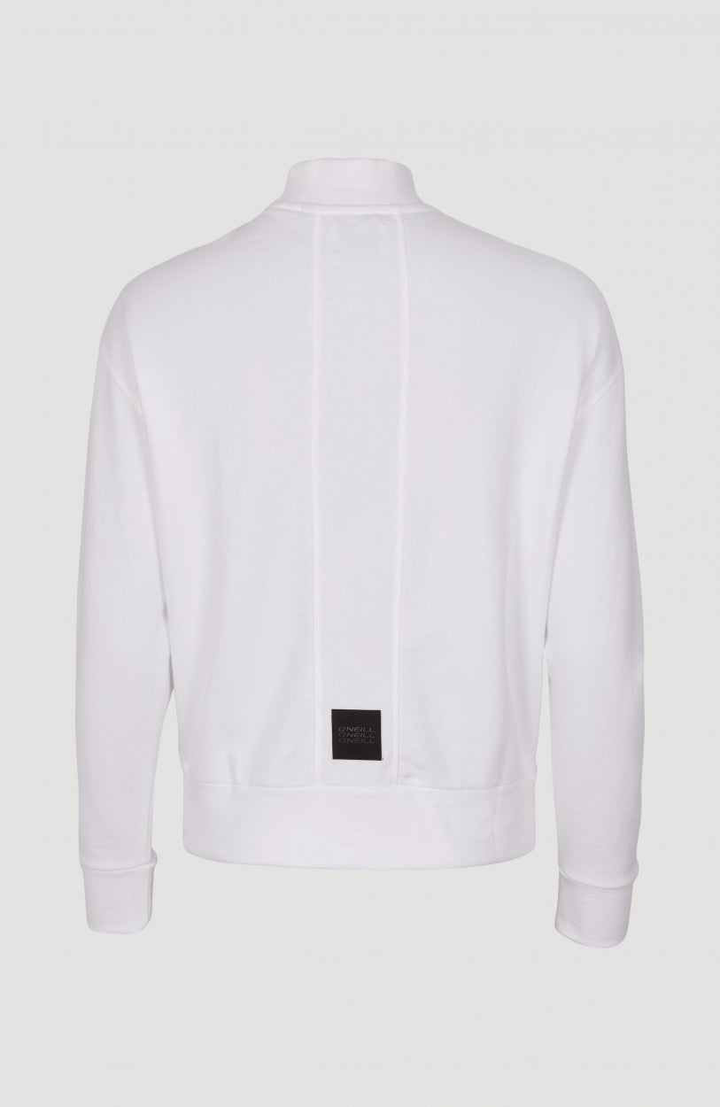 Catalpa All Over Print Camo Crew Neck Sweatshirt | Super White