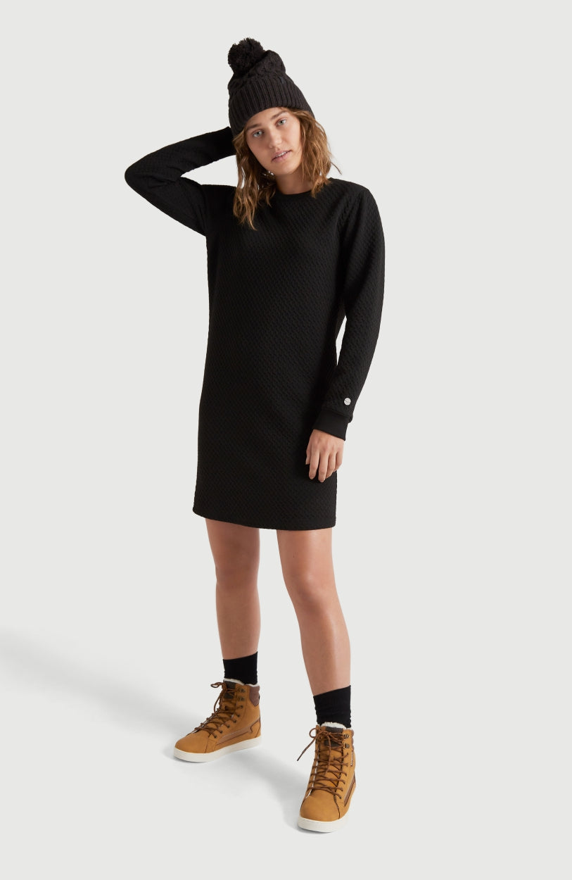 Aralia Midi Dress | BlackOut - A