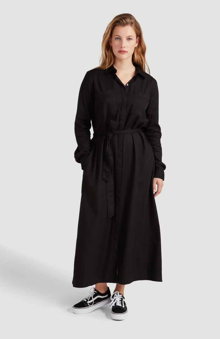 Endless Summer Shirt Midi Dress | BlackOut - A