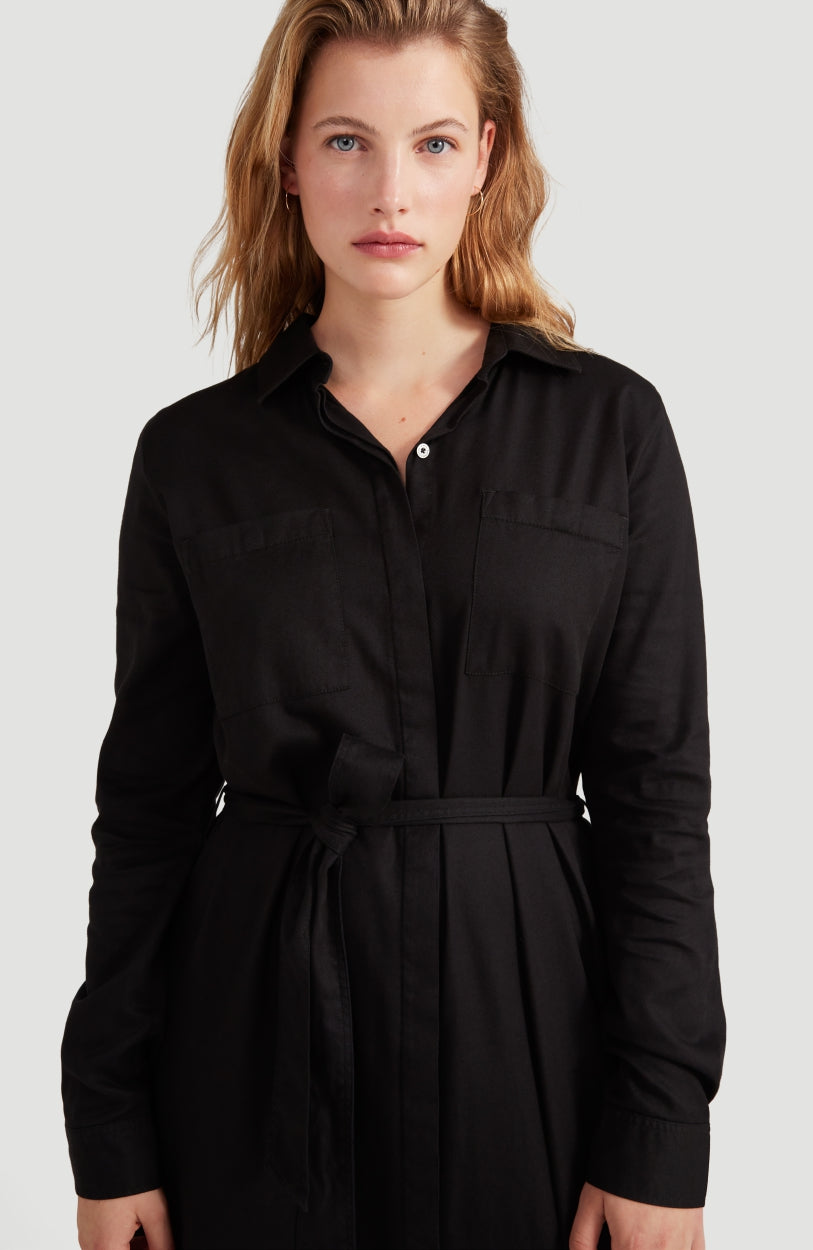 Endless Summer Shirt Midi Dress | BlackOut - A