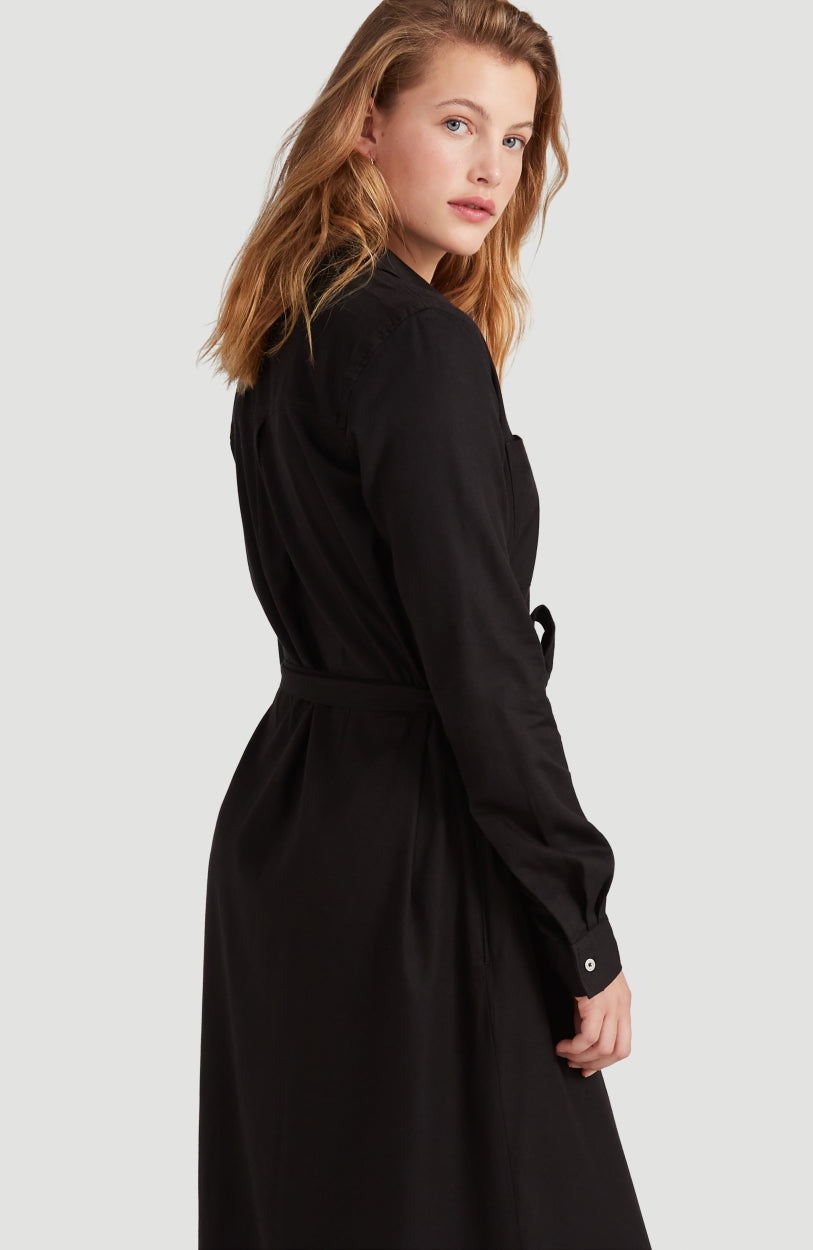 Endless Summer Shirt Midi Dress | BlackOut - A