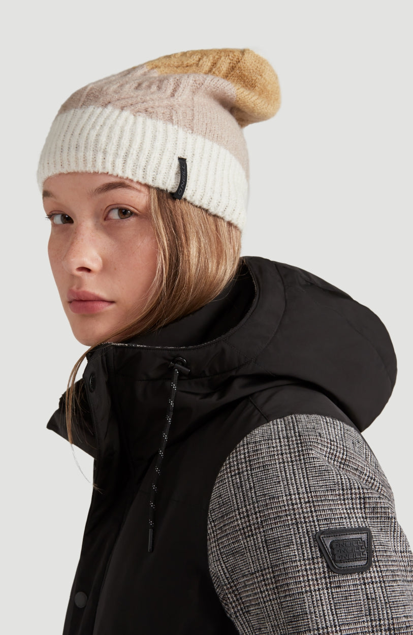 Cable Beanie | Powder White