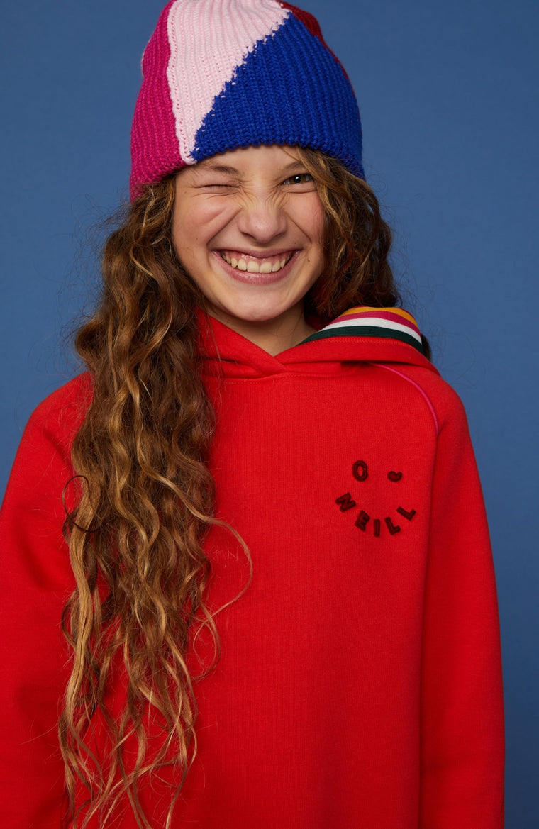 Colorblock Beanie | Rio Red