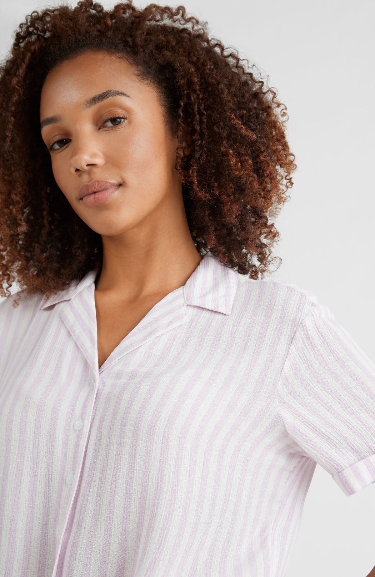 Cali Woven Shirt | Lilac AO 2