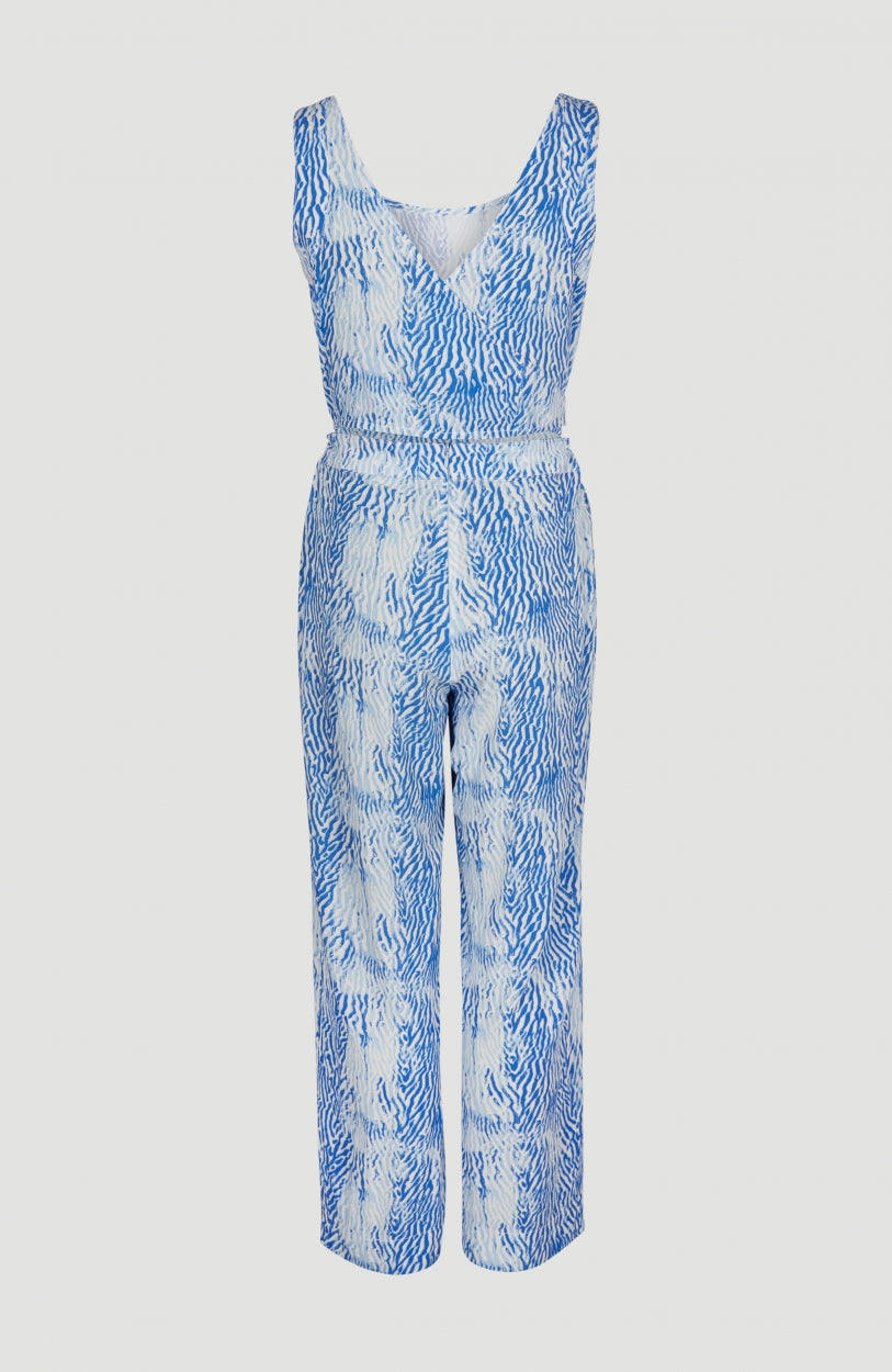 Belted Wide Leg Jumpsuit | Blue AO 2