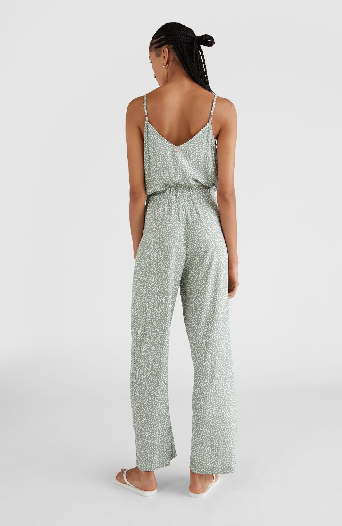 Beach Straight Leg Jumpsuit | Green AO 1