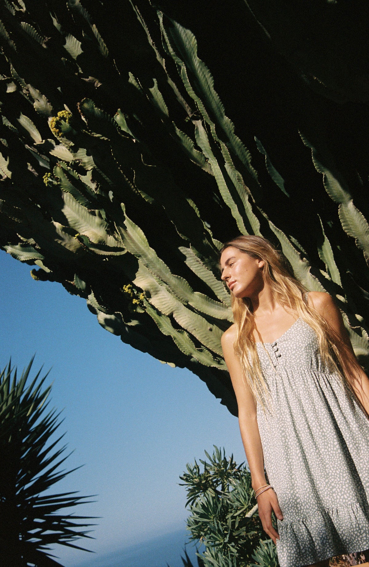 A-Line Beach Dress | Green AO 1