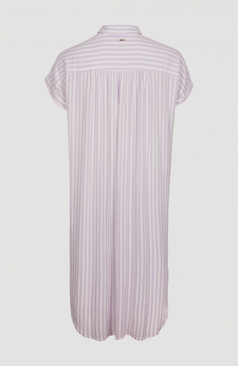 Beach Oversized Shirt Dress | Lilac AO 2