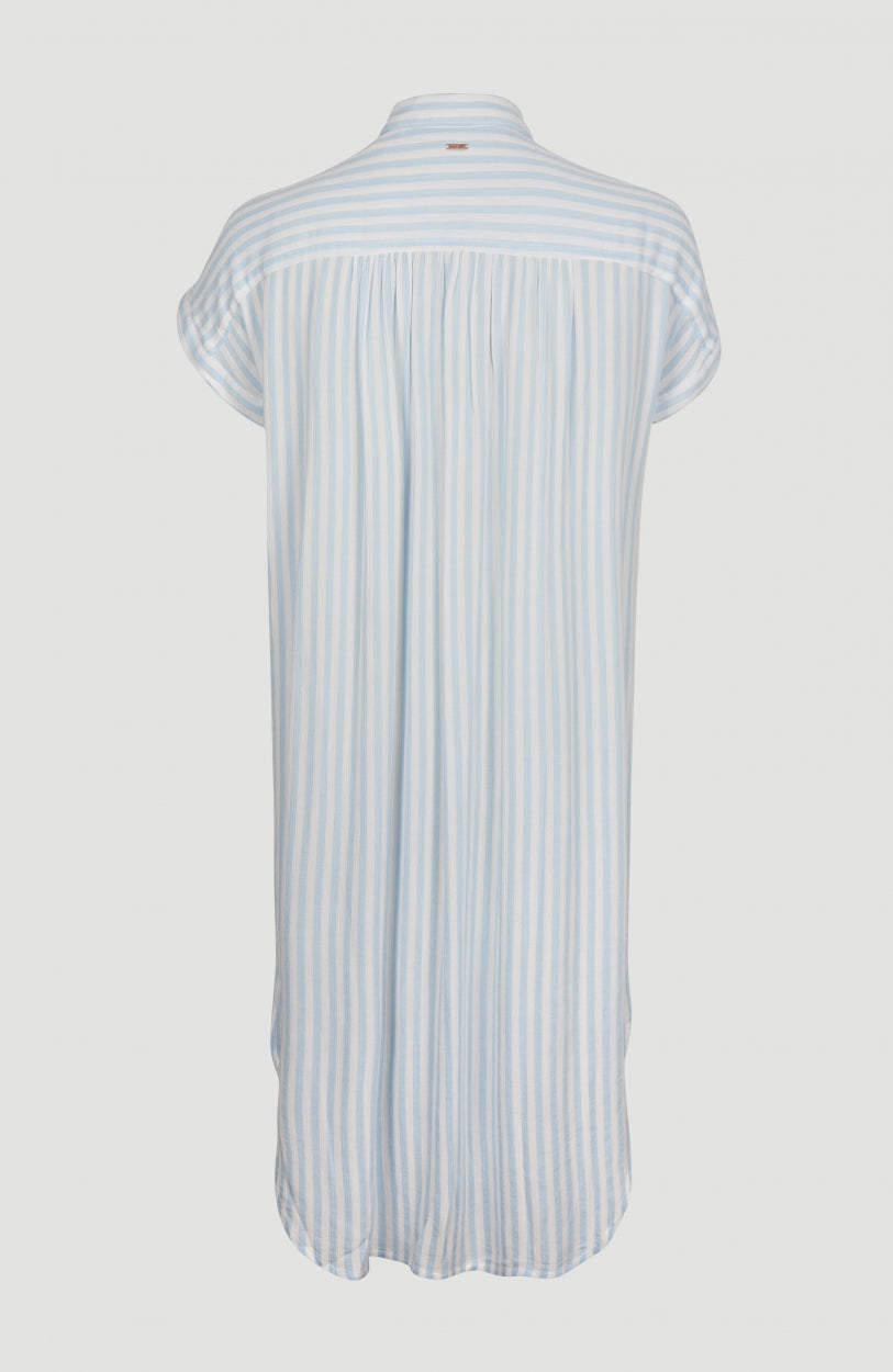 Beach Oversized Shirt Dress | Blue AO