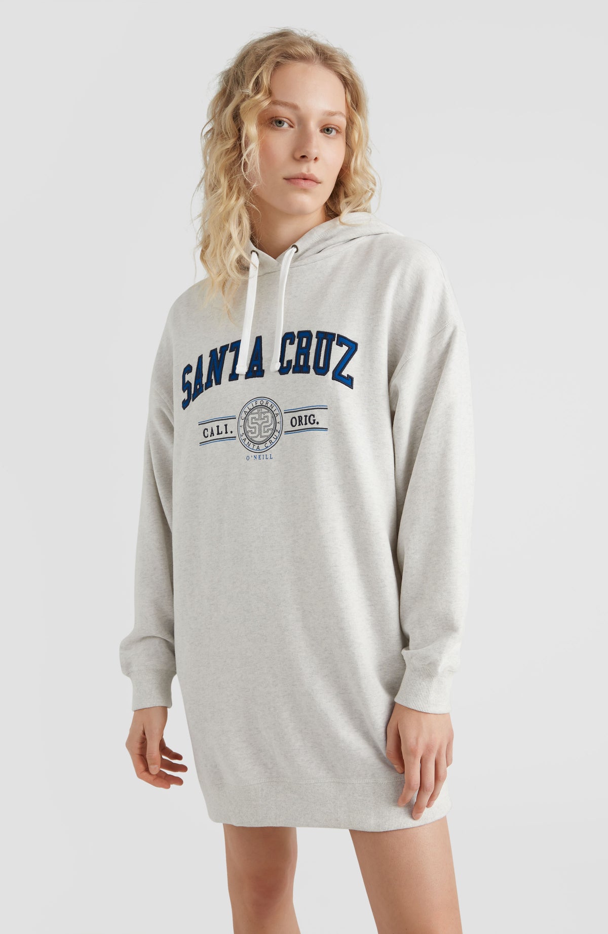 Surf State Sweat Dress | White Melange