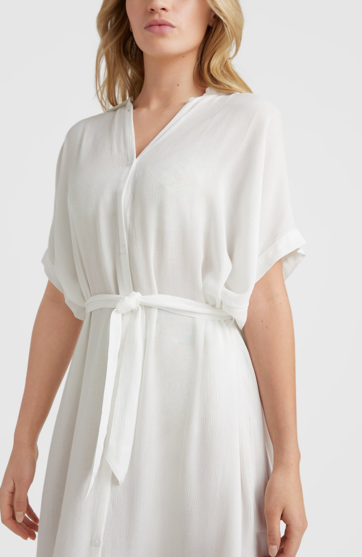 Cali Beach Shirt Dress | Snow White