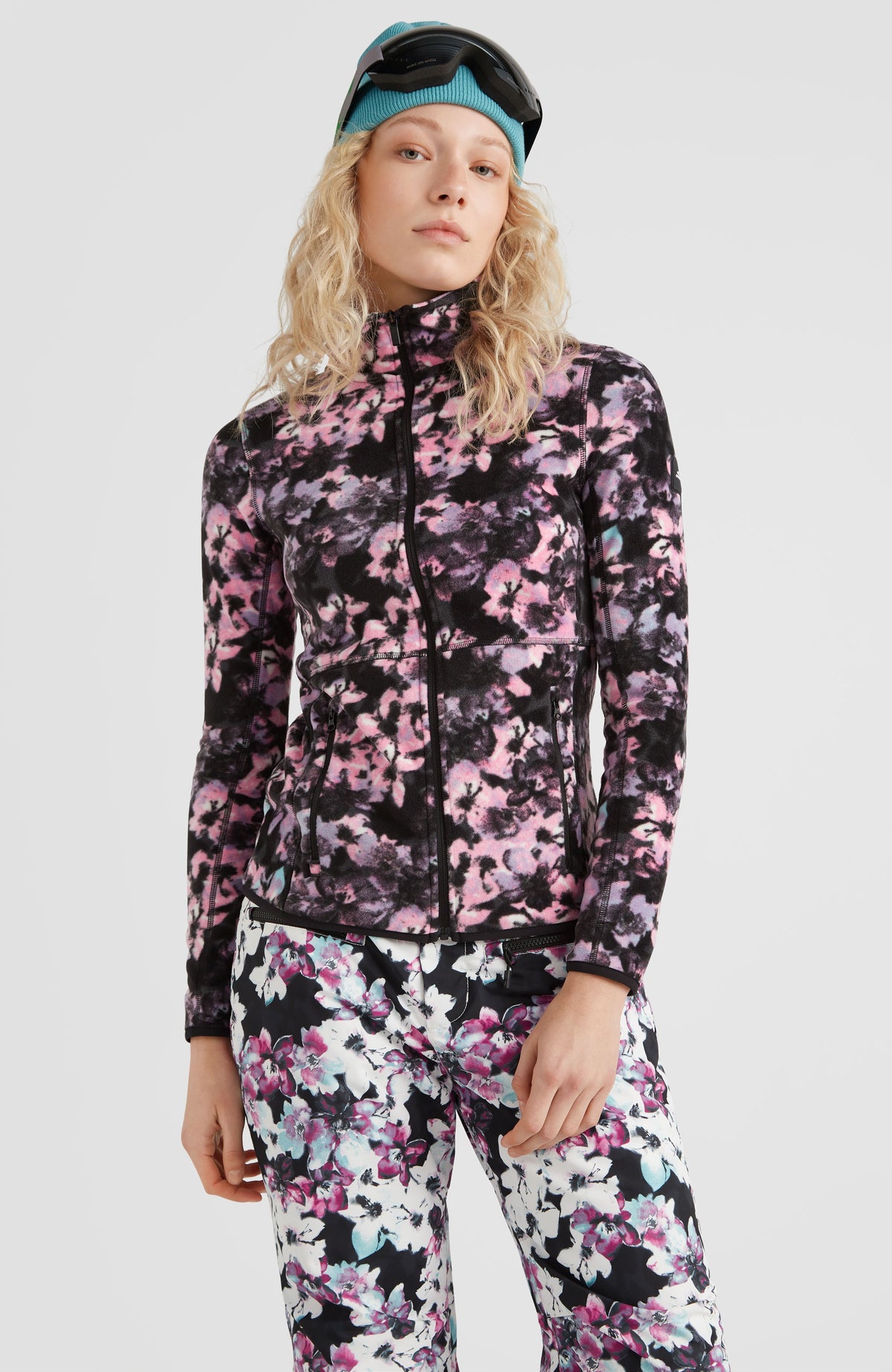 All Over Print Clime Fleece | Blue Ice Flower