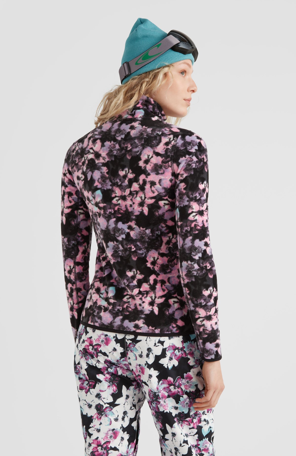 All Over Print Clime Fleece | Blue Ice Flower