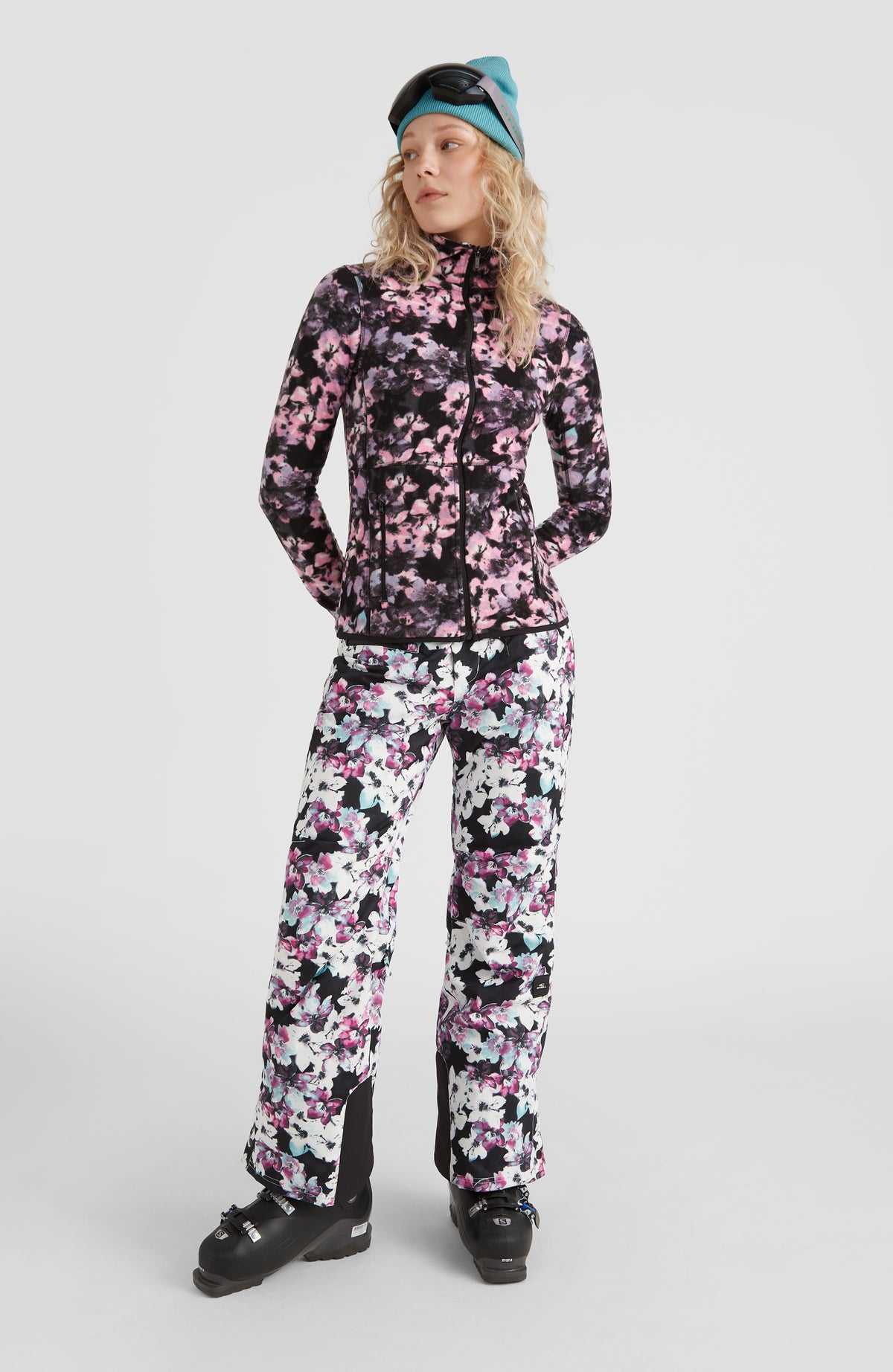All Over Print Clime Fleece | Blue Ice Flower